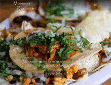 Tablet Screenshot of morenosrestaurant.com